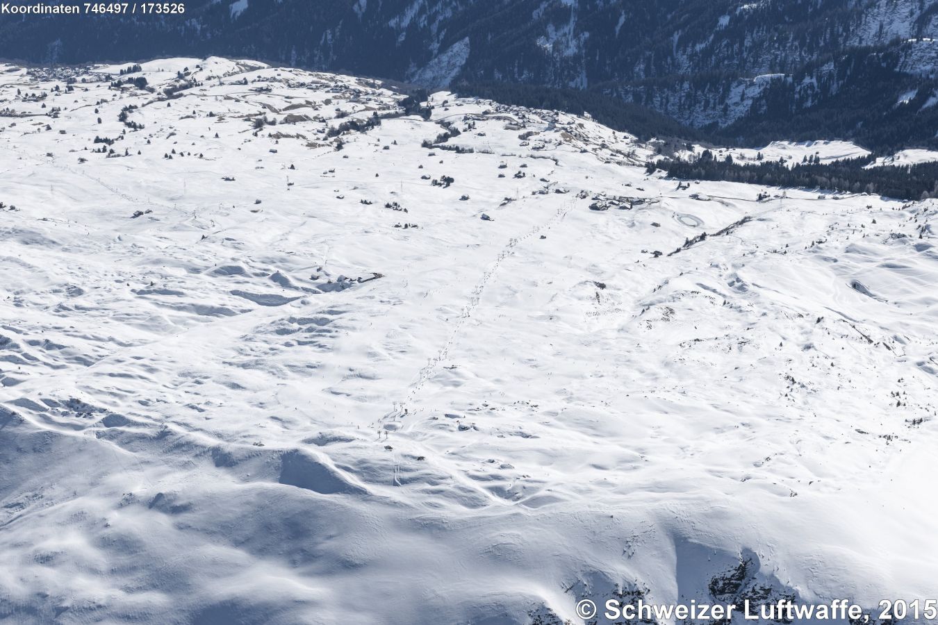 Heinzenberg, oberhalb Tschappina. Skilift von Obergmeind zur Lüschalp.(Position: 2'746'512.28, 1'173'590.89)